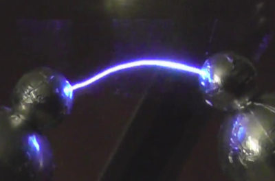 Foto Elektrische Entladung in Luft