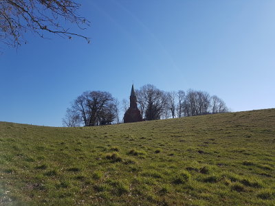 Blick auf die Radfahrerkirche